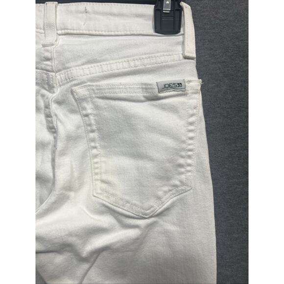 Joe's Womens Mid Rise Skinny Ankle Raw Hem White Size 24 Jeans - Picture 8 of 10